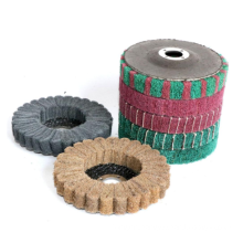 Nylon Fiber Flap Polishing Wheel Grinding Disc Non-woven 115*22mm Scouring pad Buffing Wheel for Angle Grinder